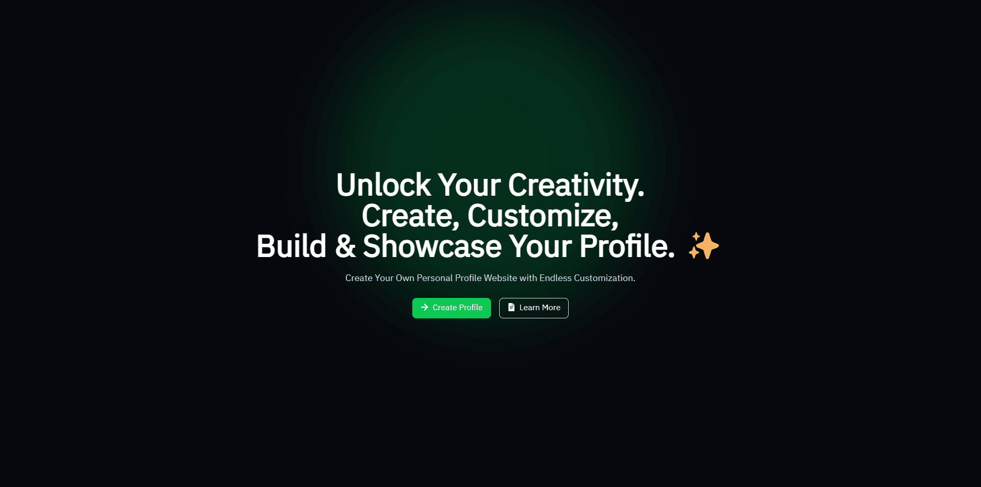 Web Create Profile